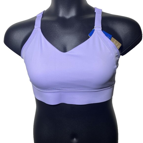 Brooks 36DD/E Run Drive Interlace Violet Dash Sports Bra Compression Woven - Picture 10 of 10